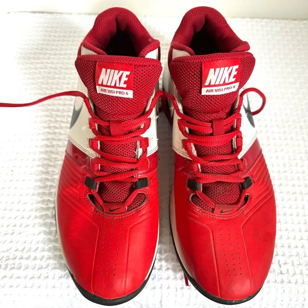 Men's Nike Air Visi Pro 5 University Red/White Size US 10,5  Made In Vietnam